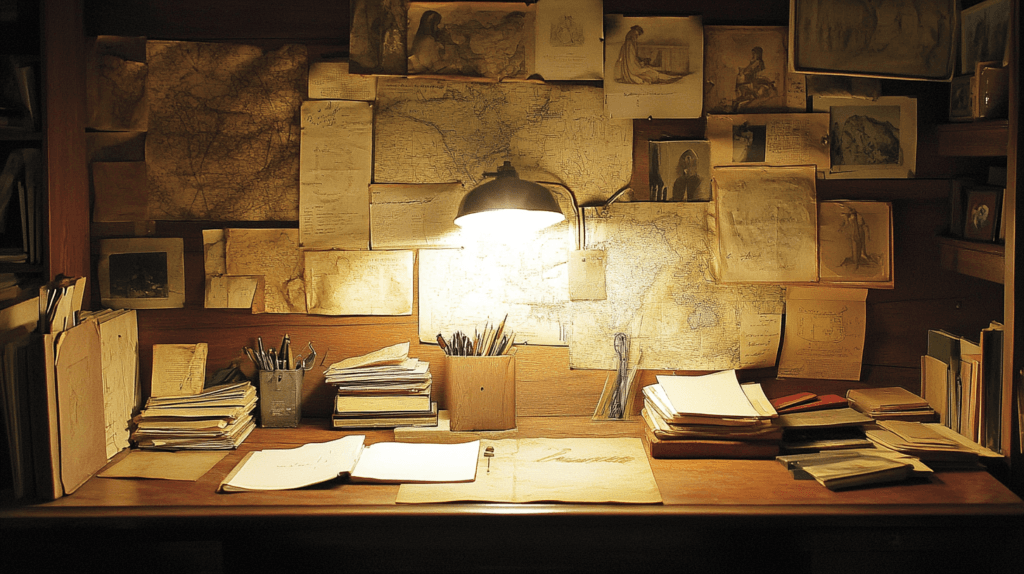 halatmedya_A_historians_wooden_desk_lit_by_a_soft_lamp_old_ma_6882ec8f-f9b9-4ff7-975f-39c045647b8a_1