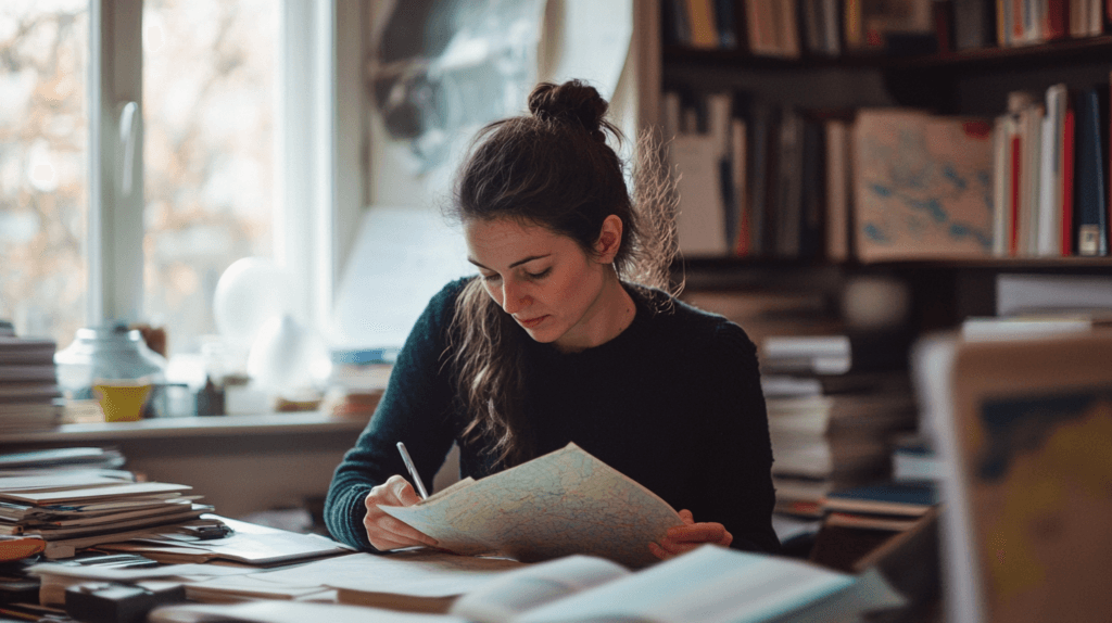 halatmedya_A_linguist_in_a_small_office_with_books_and_langua_3906af14-762f-4691-814b-b5c39126c470_1