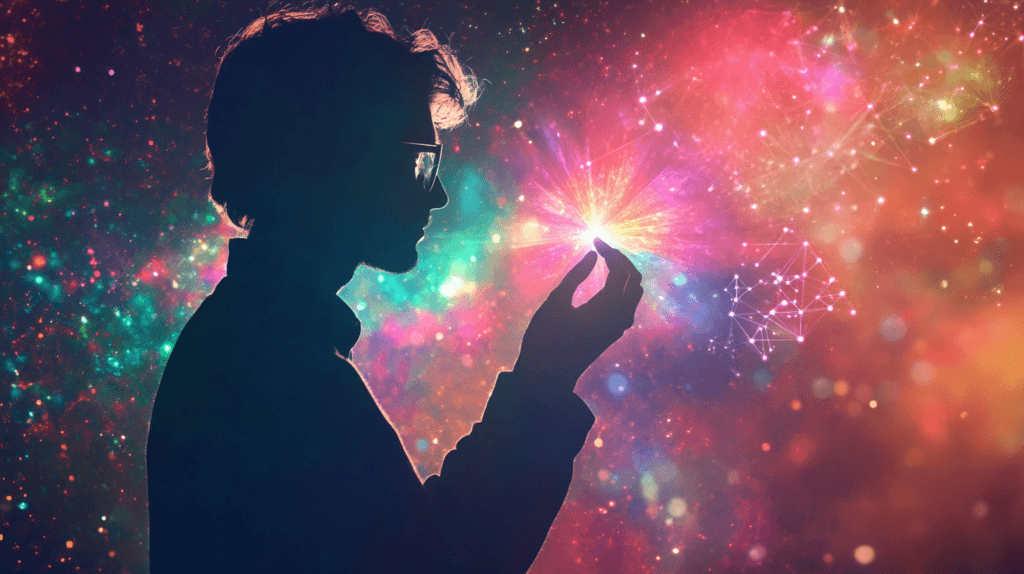 halatmedya_A_thoughtful_physicist_silhouetted_against_a_cosmi_795c6267-23cc-4a12-b1a7-a94b26d698b9_2